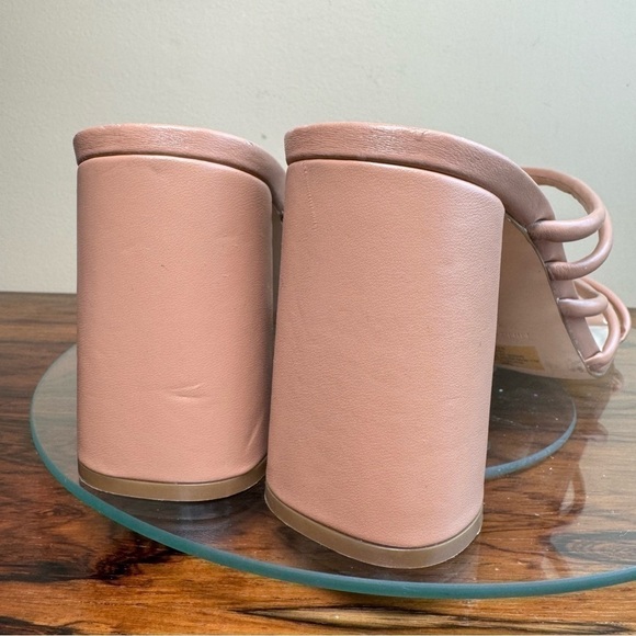 NINE WEST Strappy Open Toe Heel Sandals Platform Block Heels Size 12 - Picture 10 of 16